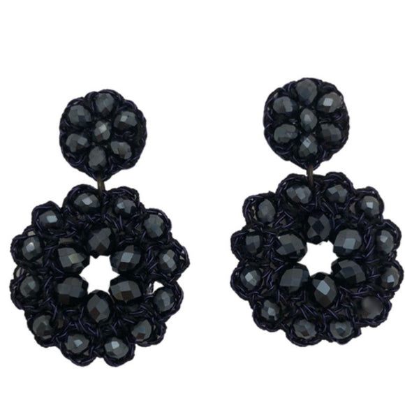 Genoa earrings - Midnight navy