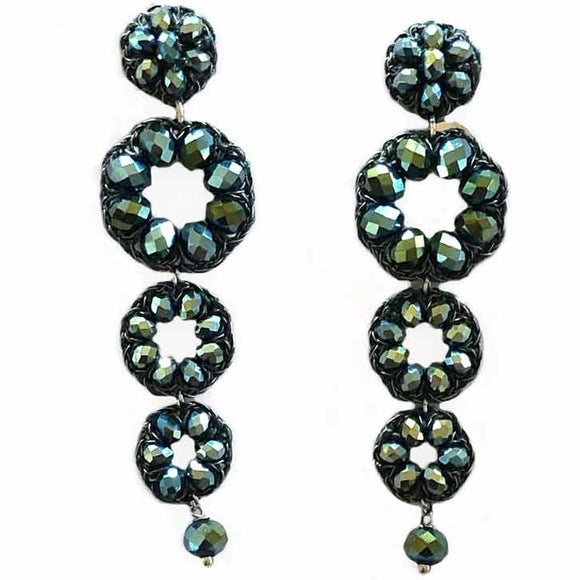 Bellagio earrings - Verde coloured