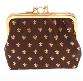 Coin purse snap close - Florentine brown