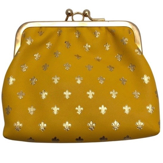 Coin purse snap close - Florentine buttercup yellow