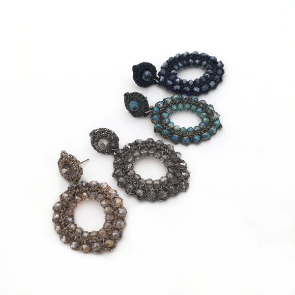 Savoy earring - Midnight coloured