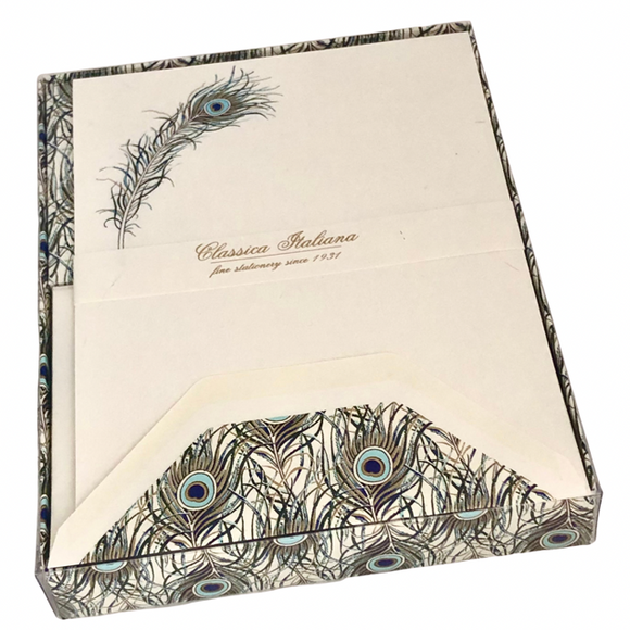 Rossi - Writing paper boxed set - Peacock