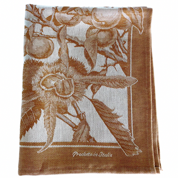 Tea towel - Chestnut blossom - Mustard