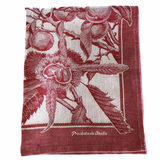 Tea towel - Chestnut blossom - Red