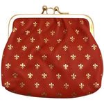 Coin purse snap close - Florentine tangerine