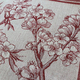 Tea towel - Chestnut blossom - Red