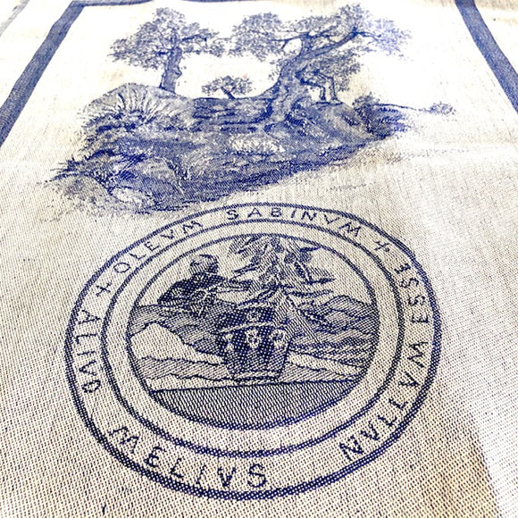 Tea towel - Oil emblem - Blu