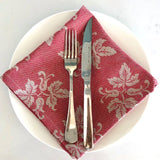 Napkin - Leaf design - Rossa