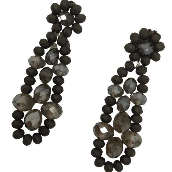 Vittoria earring - Smokey quartz coloured