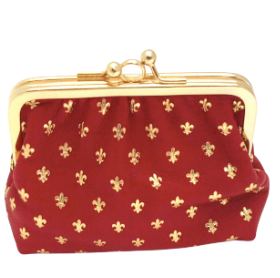 Coin purse snap close - Florentine red