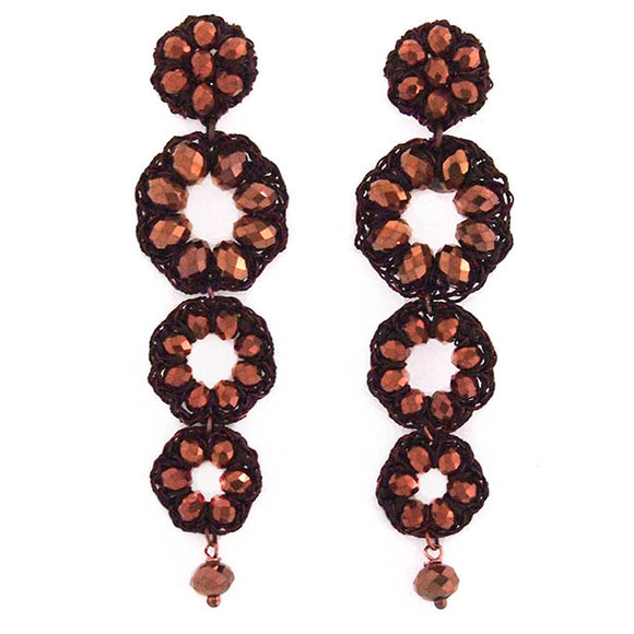 Bellagio earrings - Bronze coloured