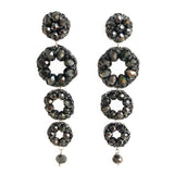 Bellagio earrings - Espresso coloured