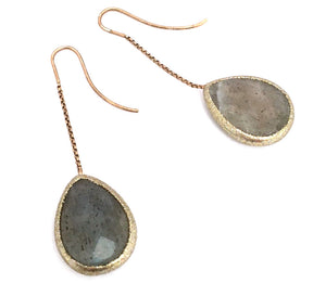 Estrosia - Earrings dangle - Labradorite