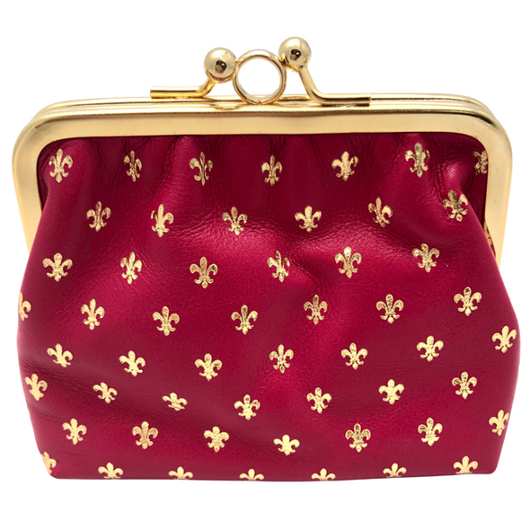 Coin purse snap close - Florentine Hot Pink