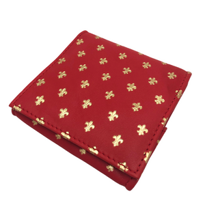 Coin purse square - Florentine red